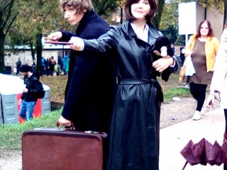 Foto a due Cosplayer a Lucca comics * _ *