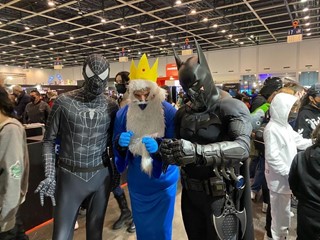 Cosplay spiderman and batman 2